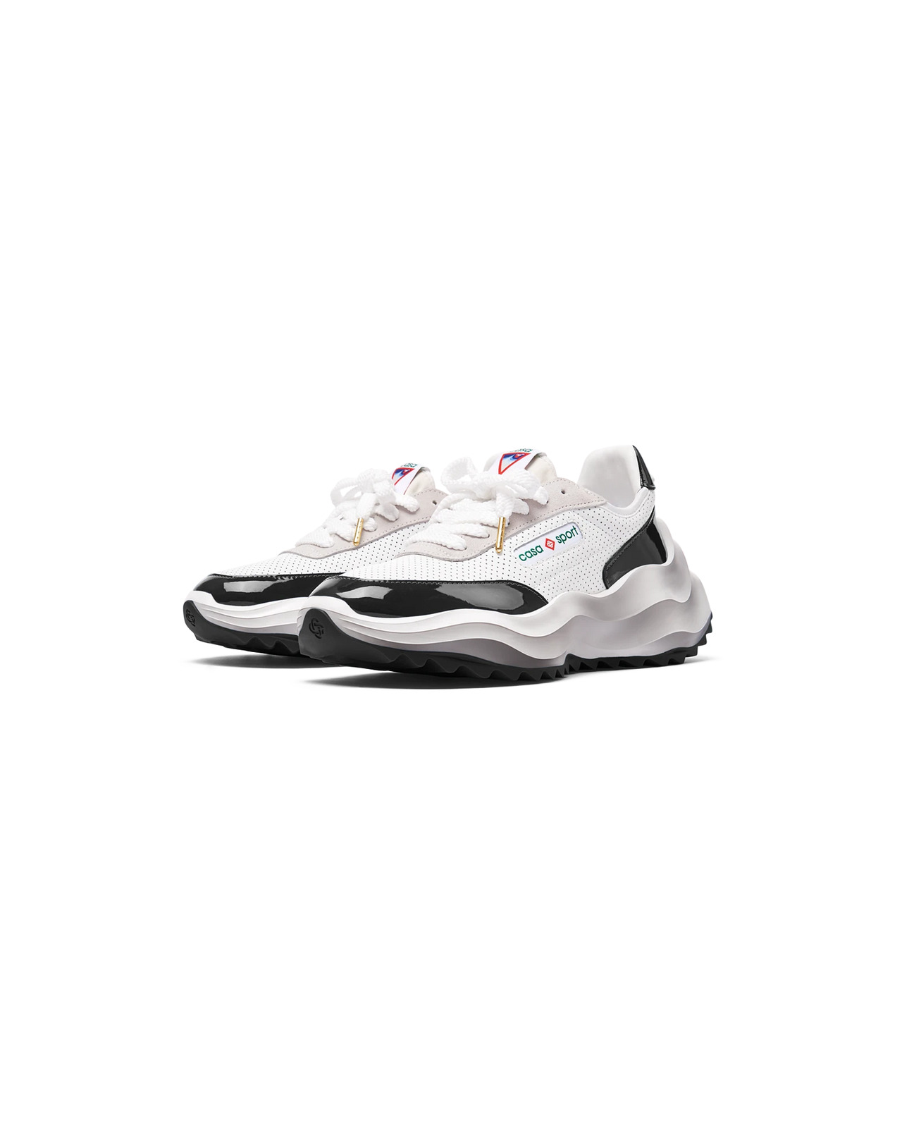 Mens Atlantis White & Black Sneaker - 6