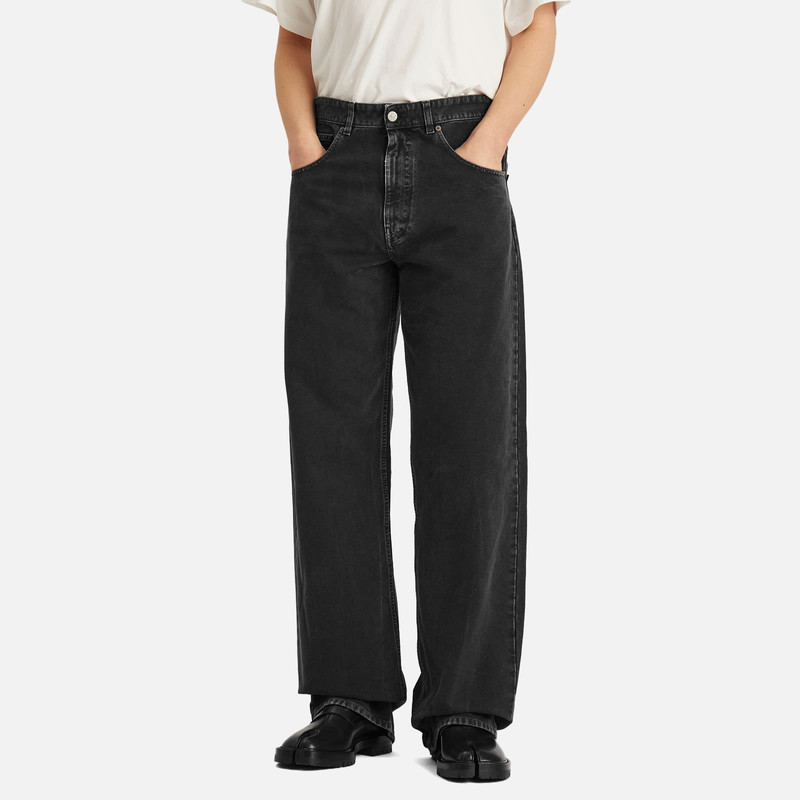 MM6 Maison Margiela MM6 Maison Margiela Wide Leg Black Wash Jeans outlook