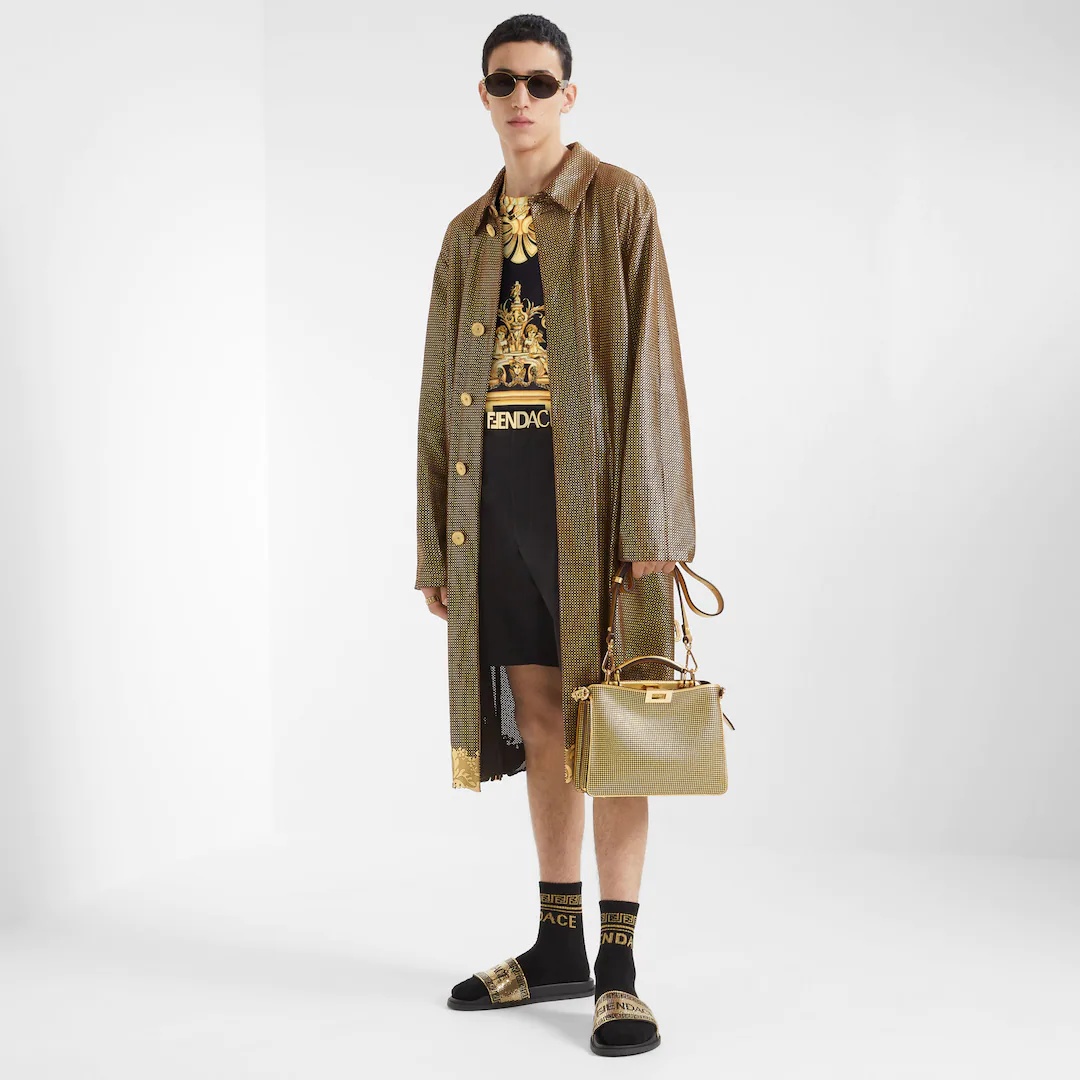 Fendace brown suede trench coat - 4