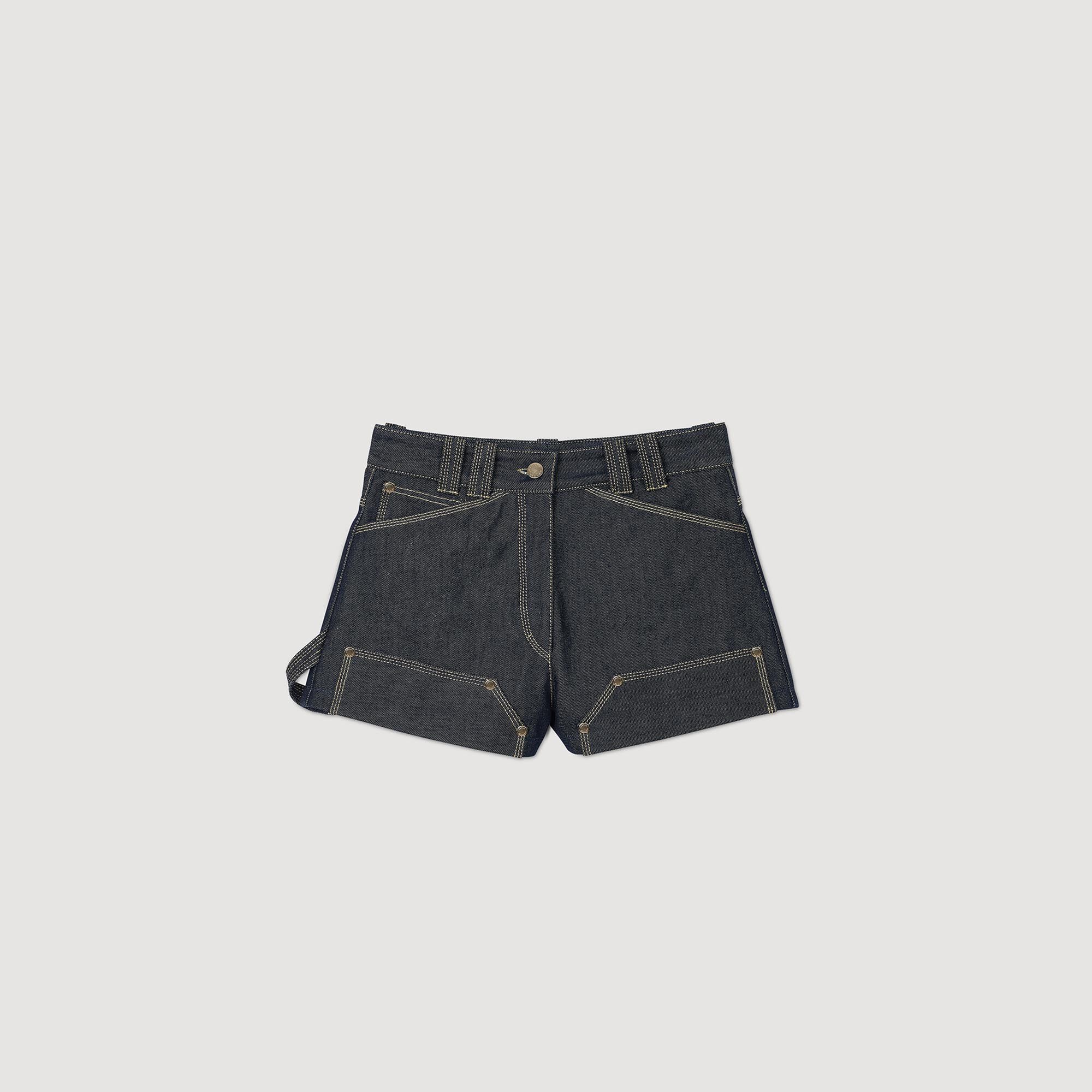 RAW DENIM SHORTS - 1