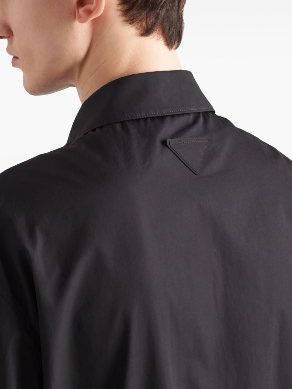 cotton poplin shirt jacket - 5