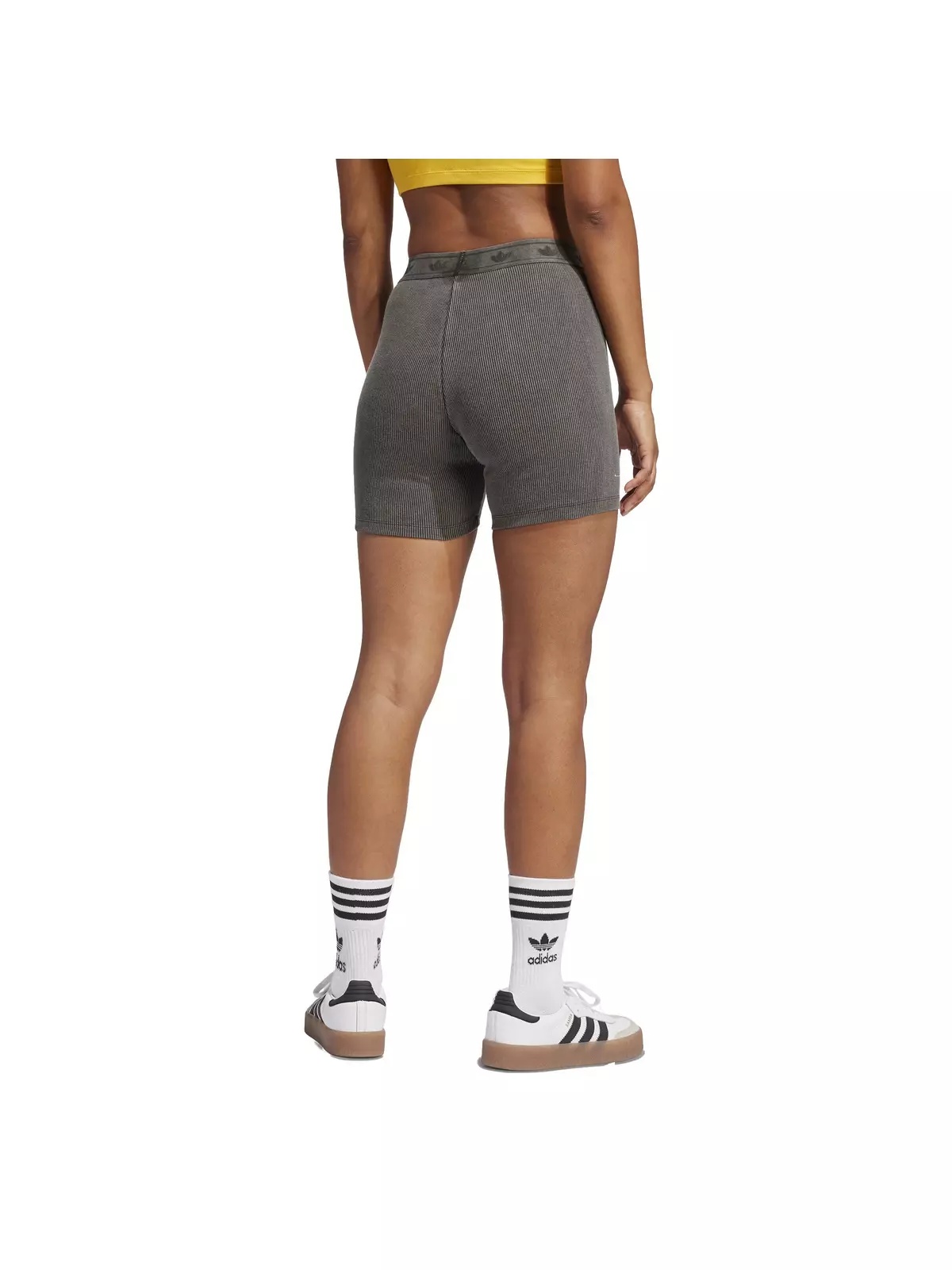 Originals Women's Ribbed Booty Shorts -Black - 2