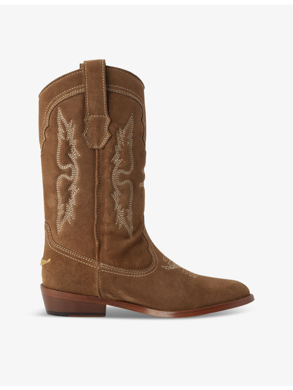 Tex embroidered suede Western boots - 4
