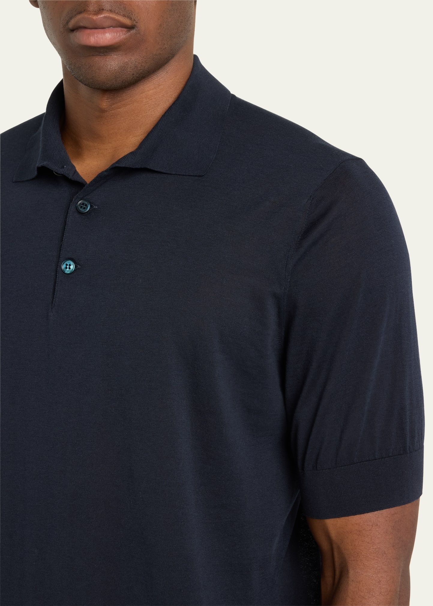 Men's Cotton-Silk Polo Shirt - 5