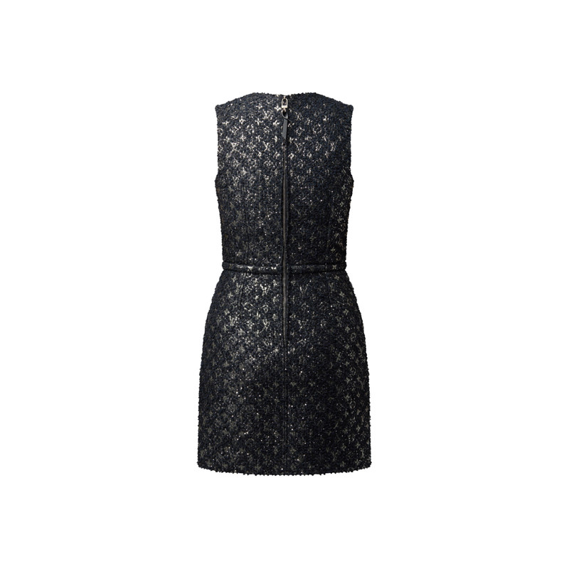 Monogram Tweed Fitted Dress 3