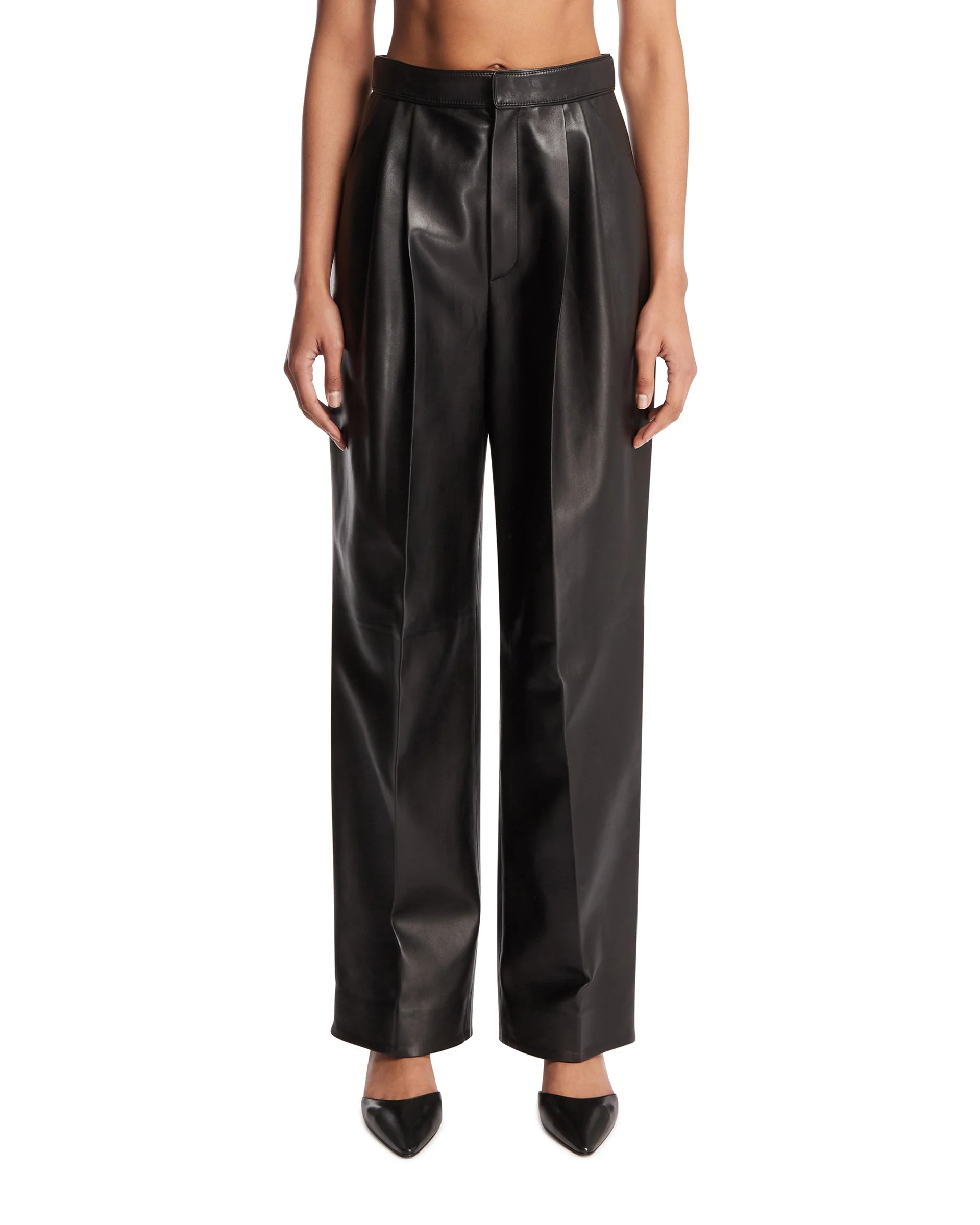 Black Leather Trousers - 1