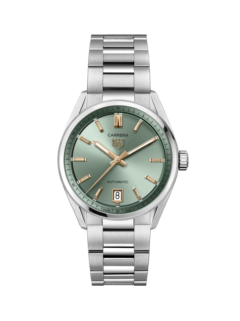 Unisex Carrera Stainless Steel Bracelet Watch - Green 1