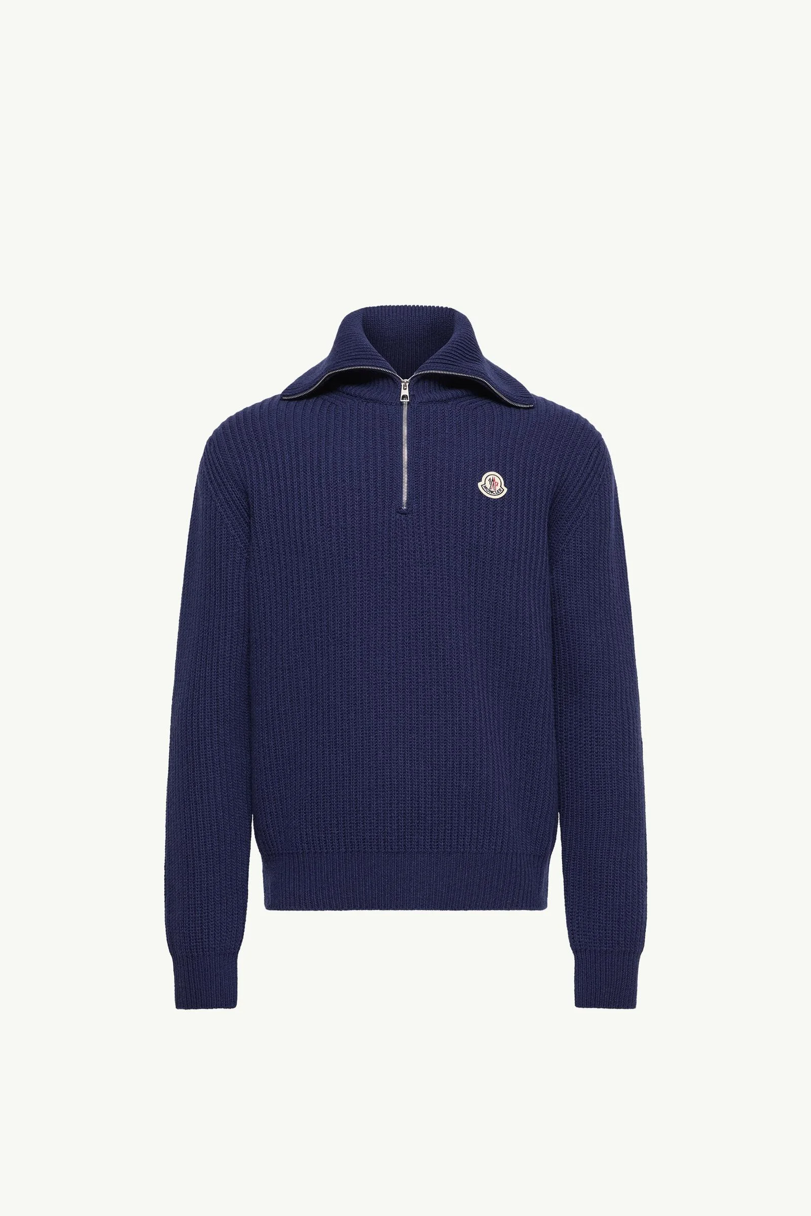 Logo Rib Wool Turtleneck - 1