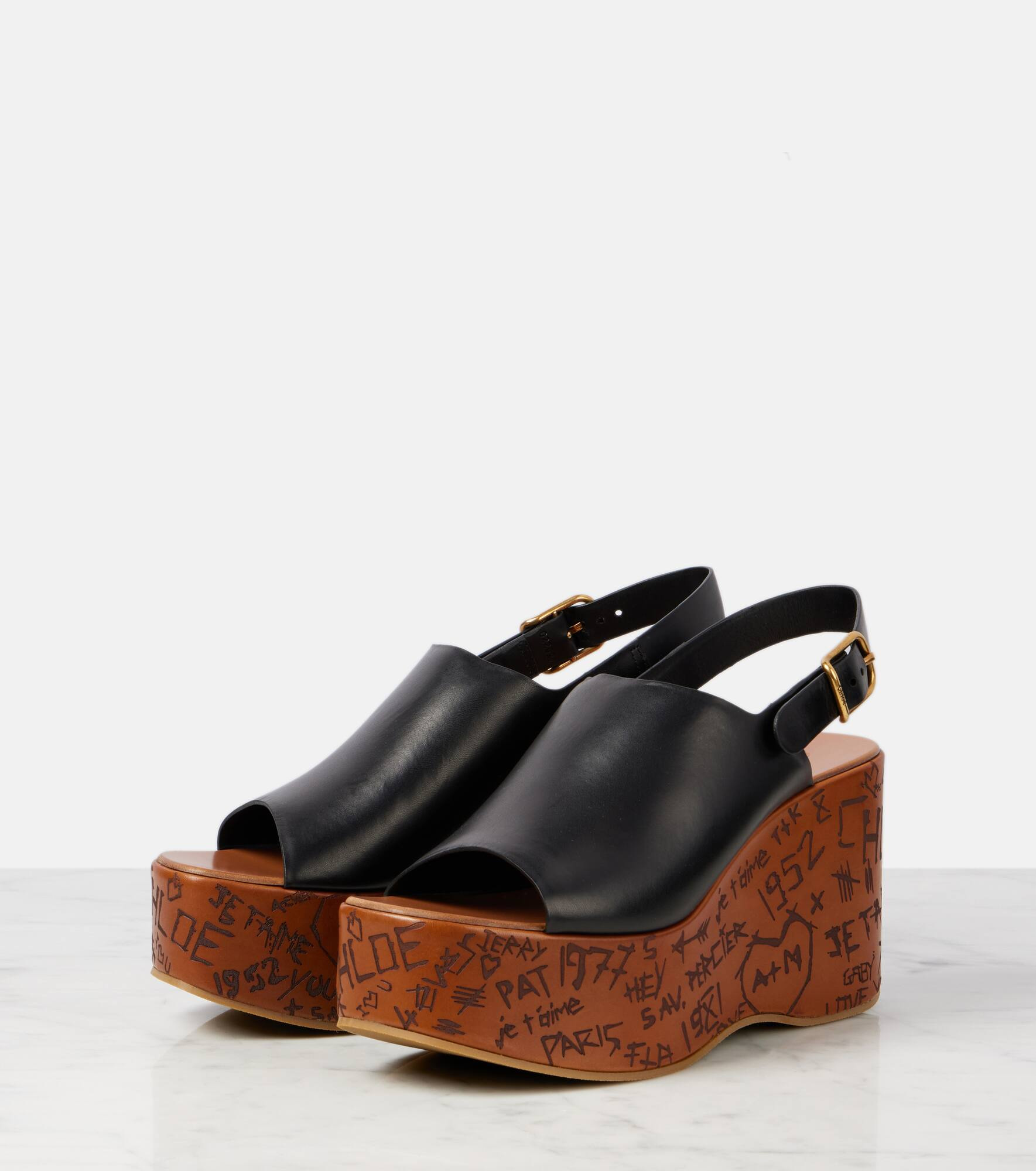 Maxime leather wedges - 4