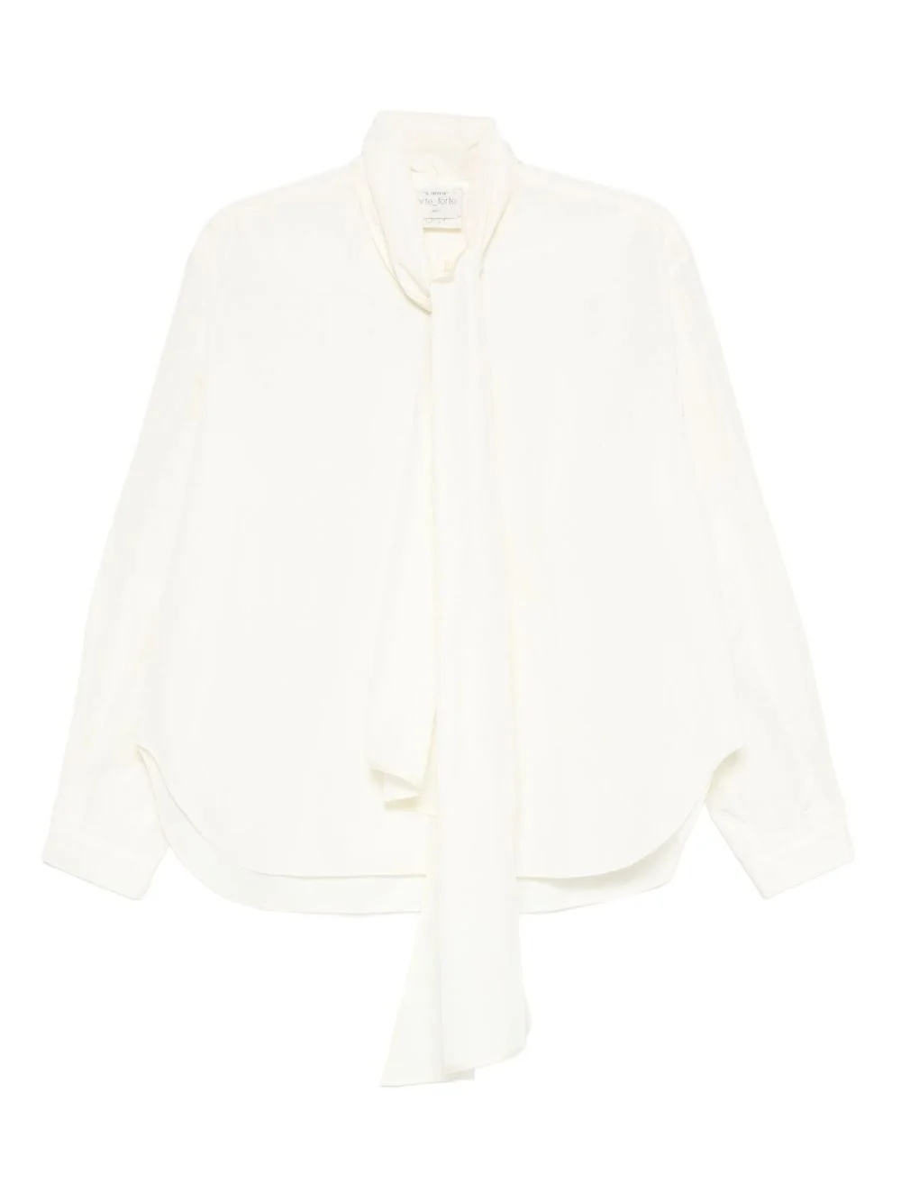 pussy bow-collar blouse - 1