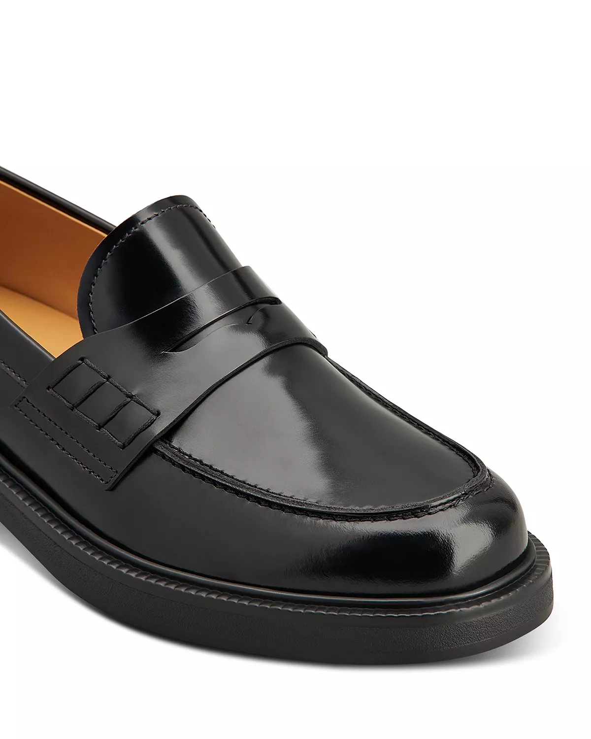 Women's Leather Loafer Flats - 3