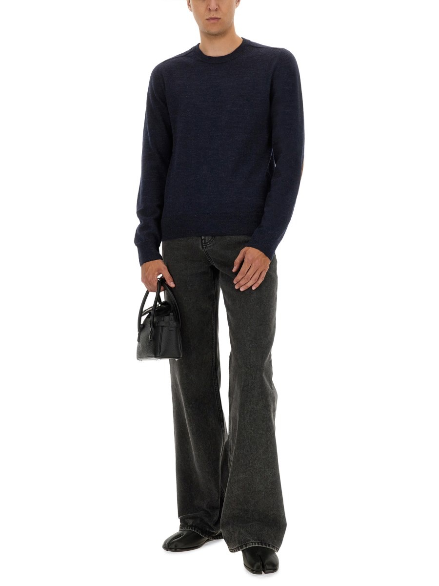 WOOL SWEATER WITH PATCHES - 2