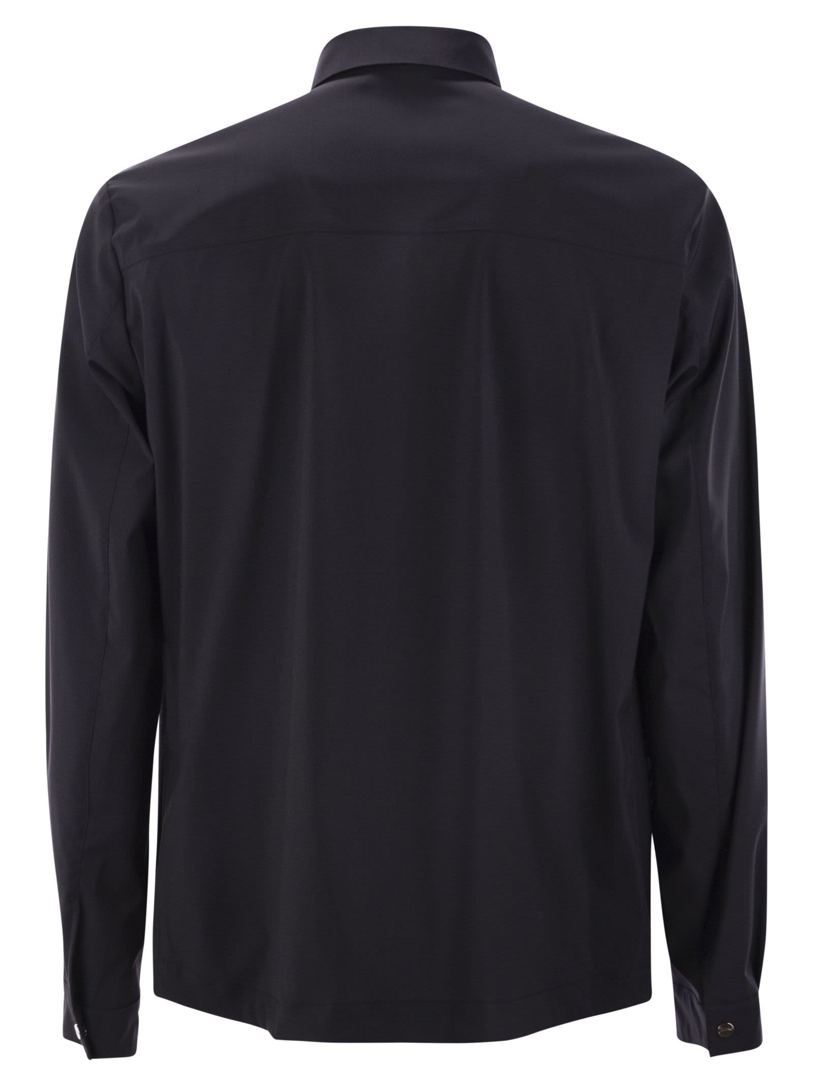 Herno Men Shirt-Cut Jacket In Tech Wool - 2