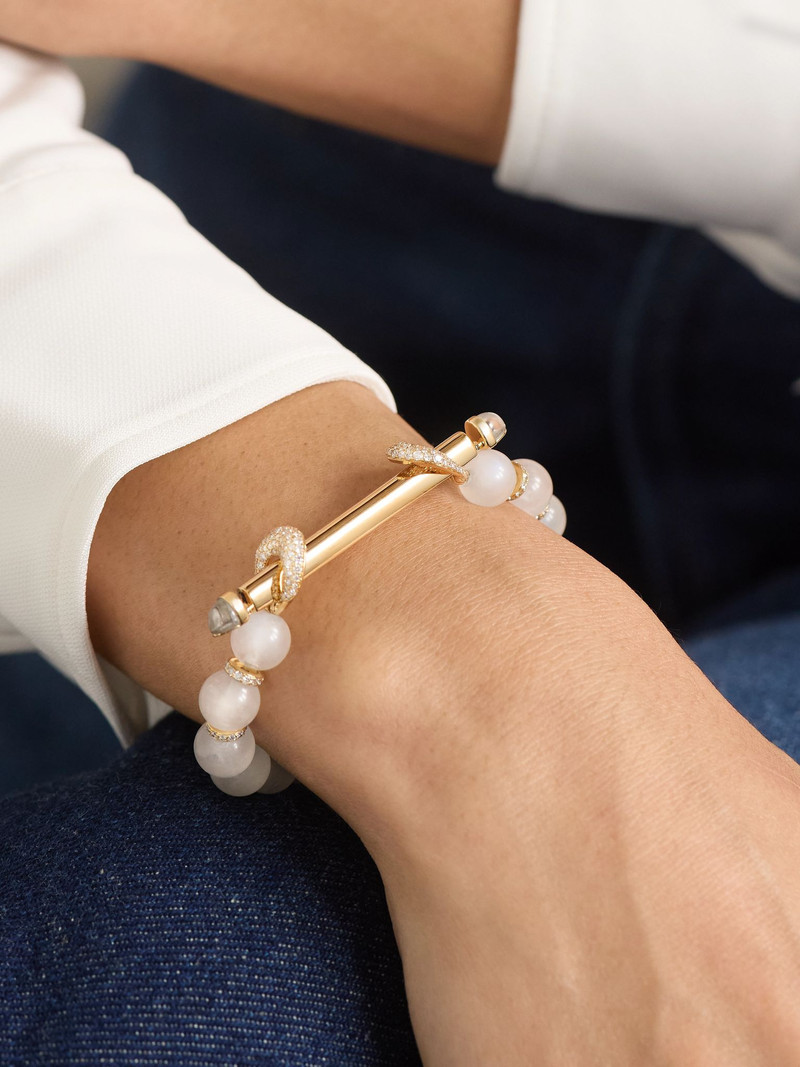 ANANYA Chakra 18-karat gold multi-stone bracelet Gold outlook
