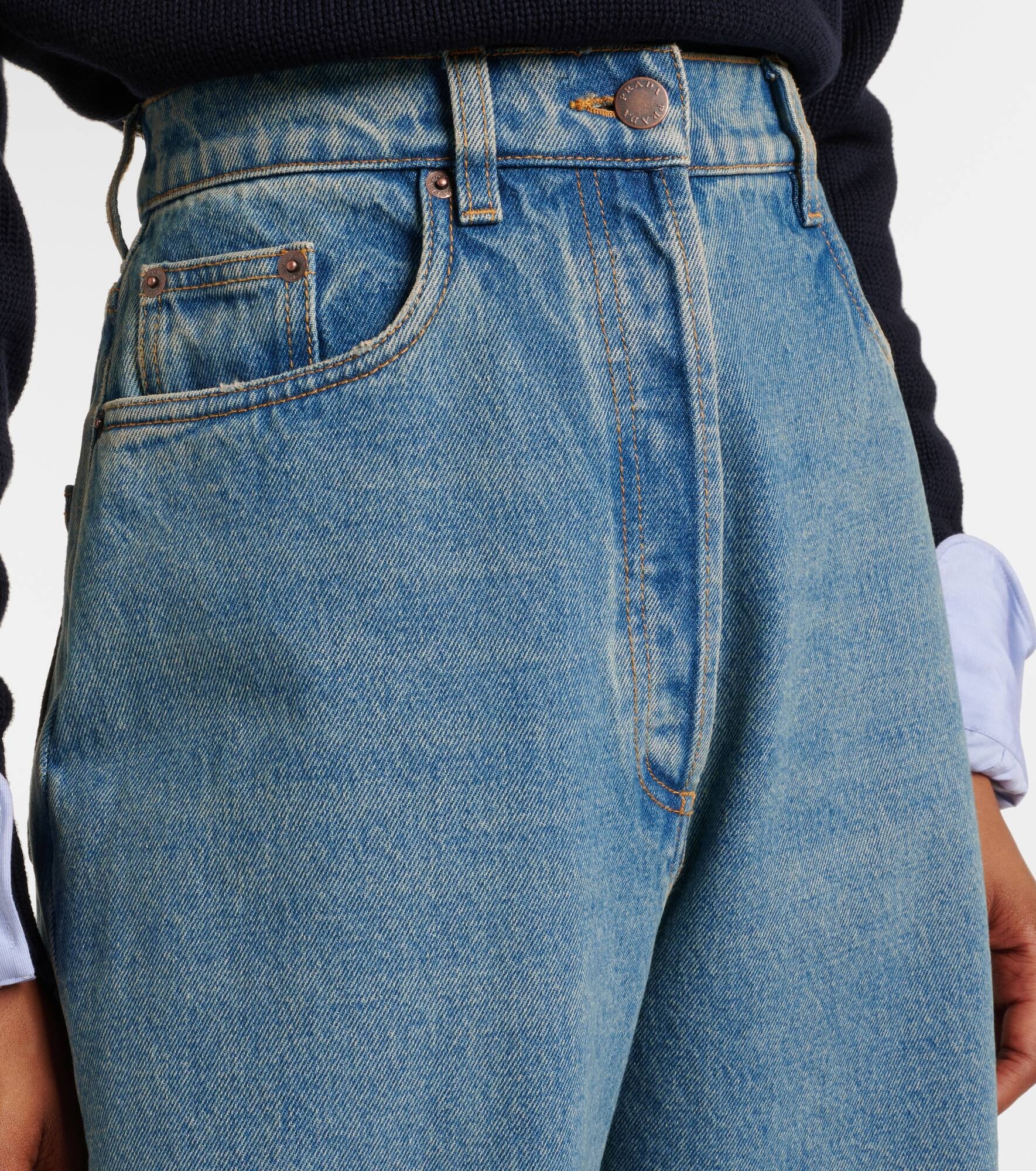 High-rise wide-leg jeans - 4