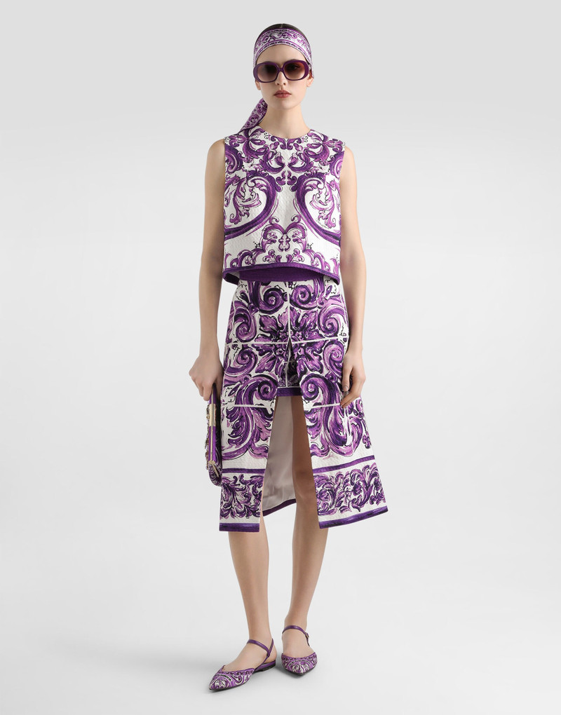 Dolce & Gabbana Majolica-print skirt outlook