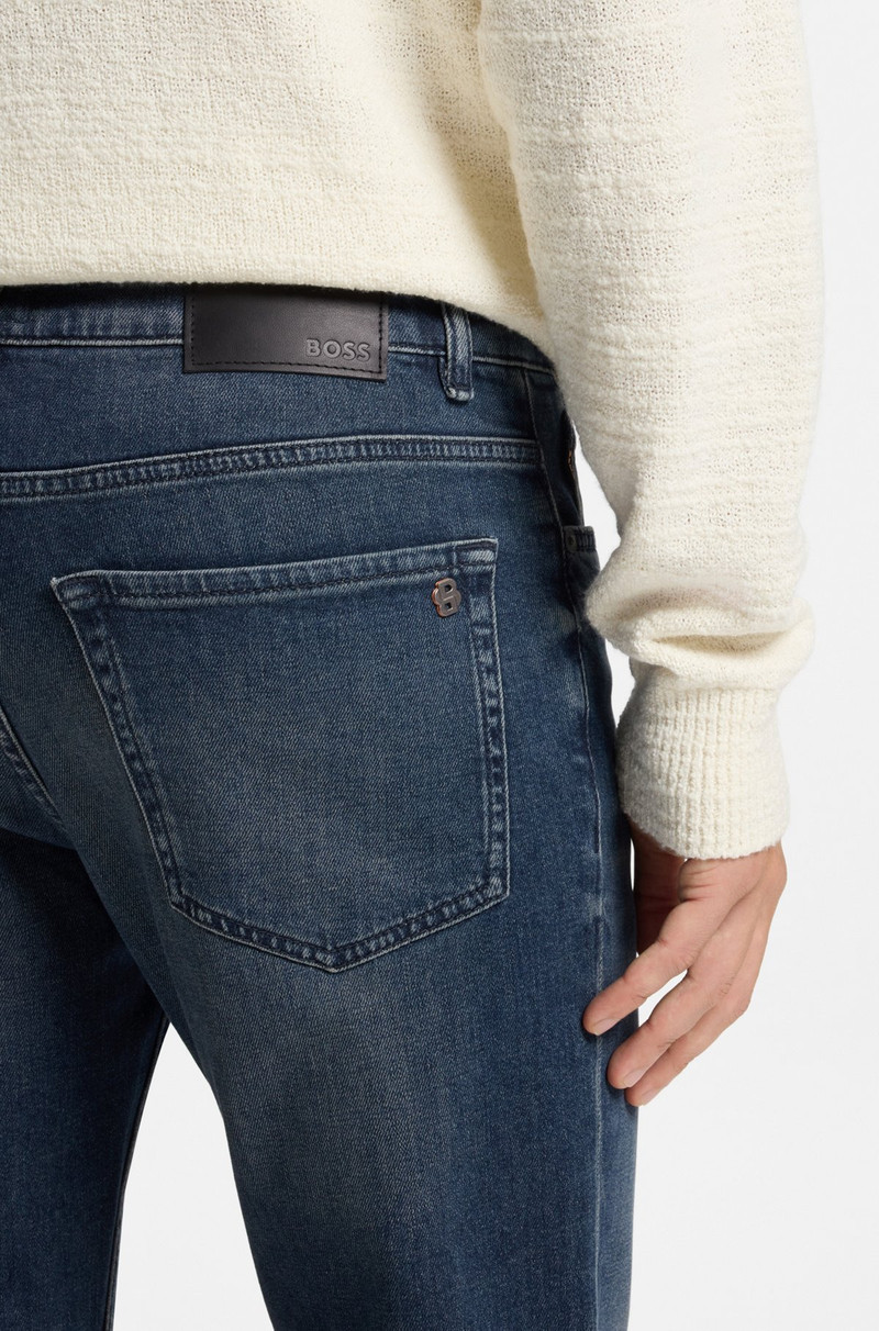 MAINE BLUE REGULAR-FIT JEANS IN COMFORT-STRETCH DENIM 5