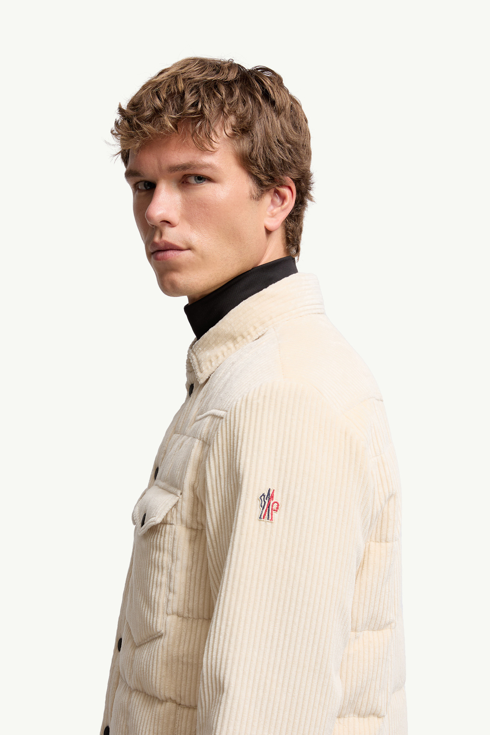 Gelt Corduroy Down Shirt Jacket - 4