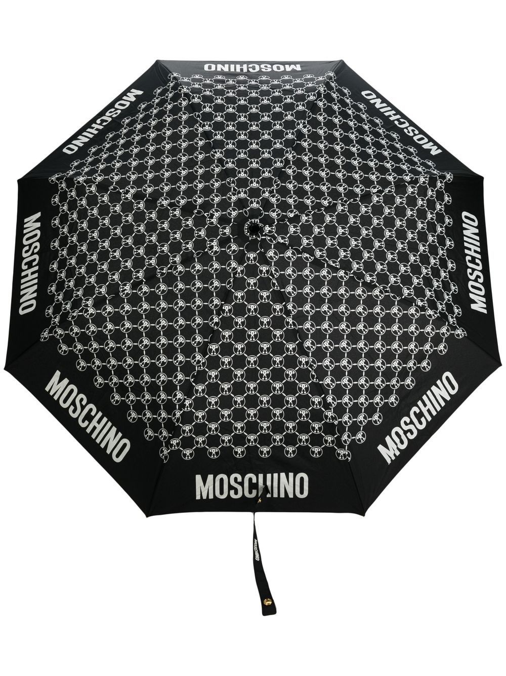 monogram-print umbrella - 1