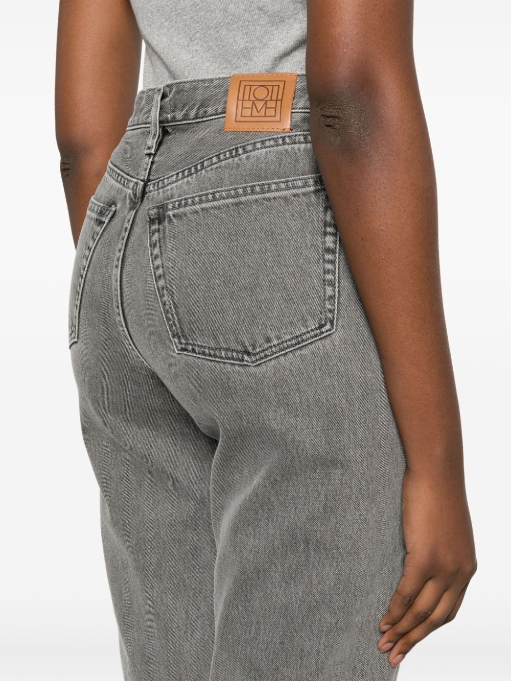 mid-rise straight-leg jeans - 5