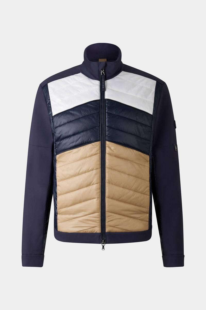 Jadon Hybrid jacket in Navy blue/Camel 6