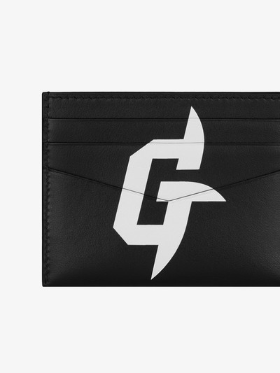 Givenchy G RIDER CARD HOLDER IN LEATHER outlook