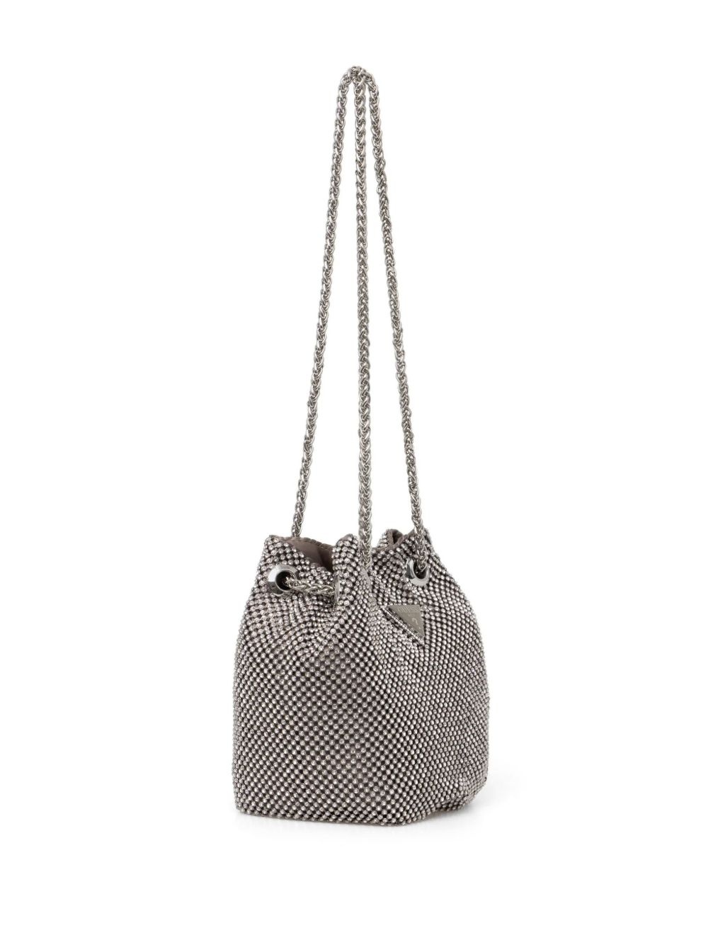 crystal-embellished bucket bag - 2