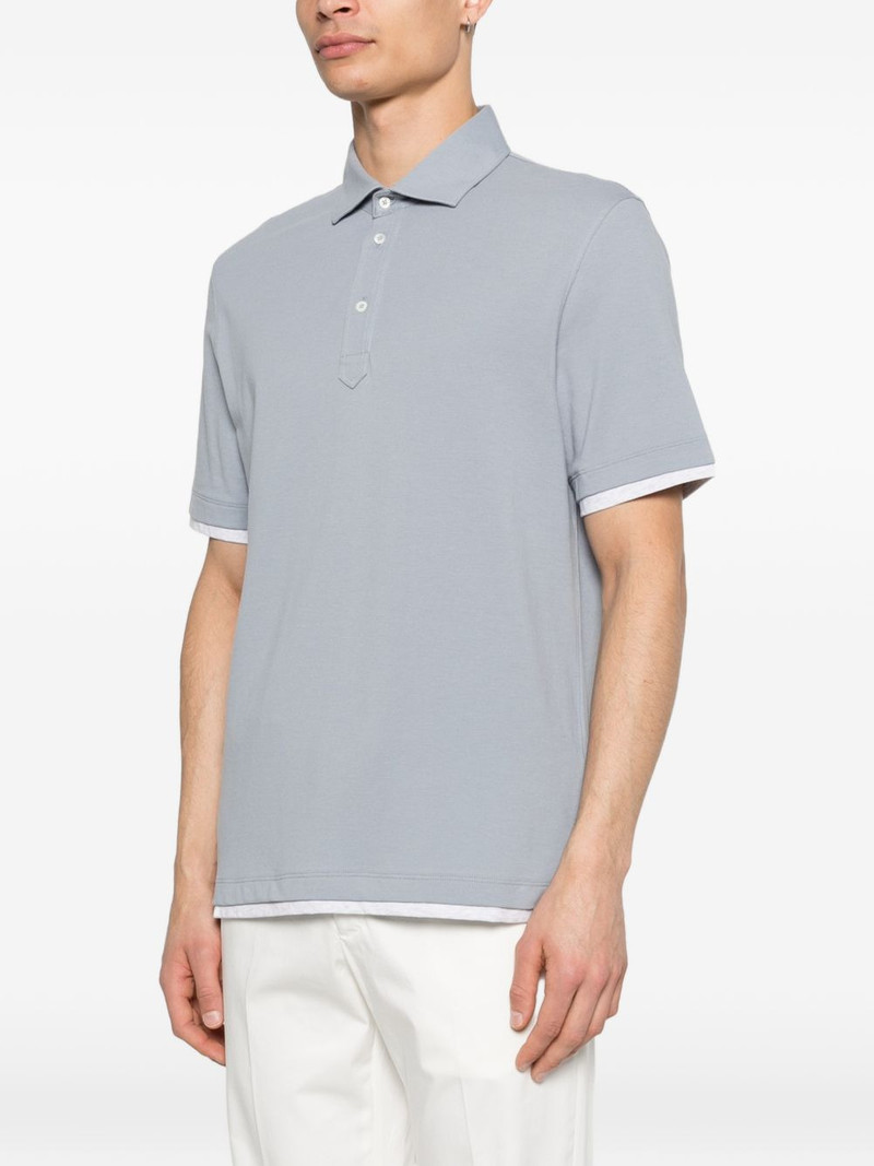 buttoned short-sleeve polo shirt 3