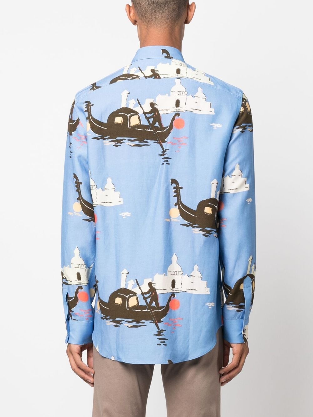 graphic-print long-sleeve shirt - 4