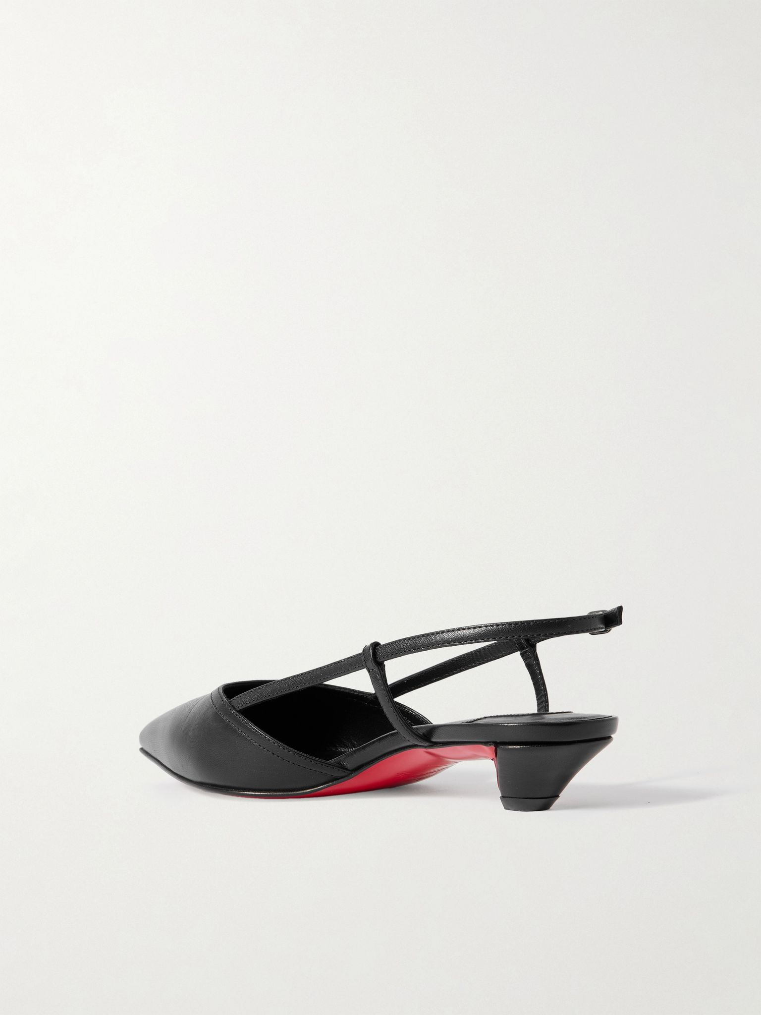 Miss Z Slingina 25 leather slingback pumps Black - 3