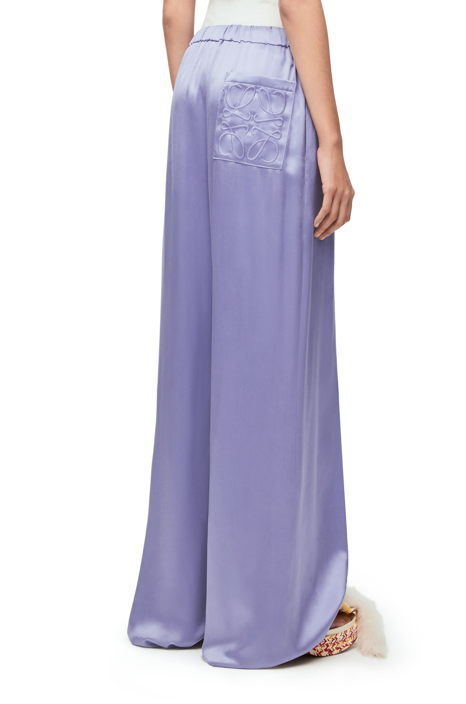 Pyjama trousers in silk satin - 4