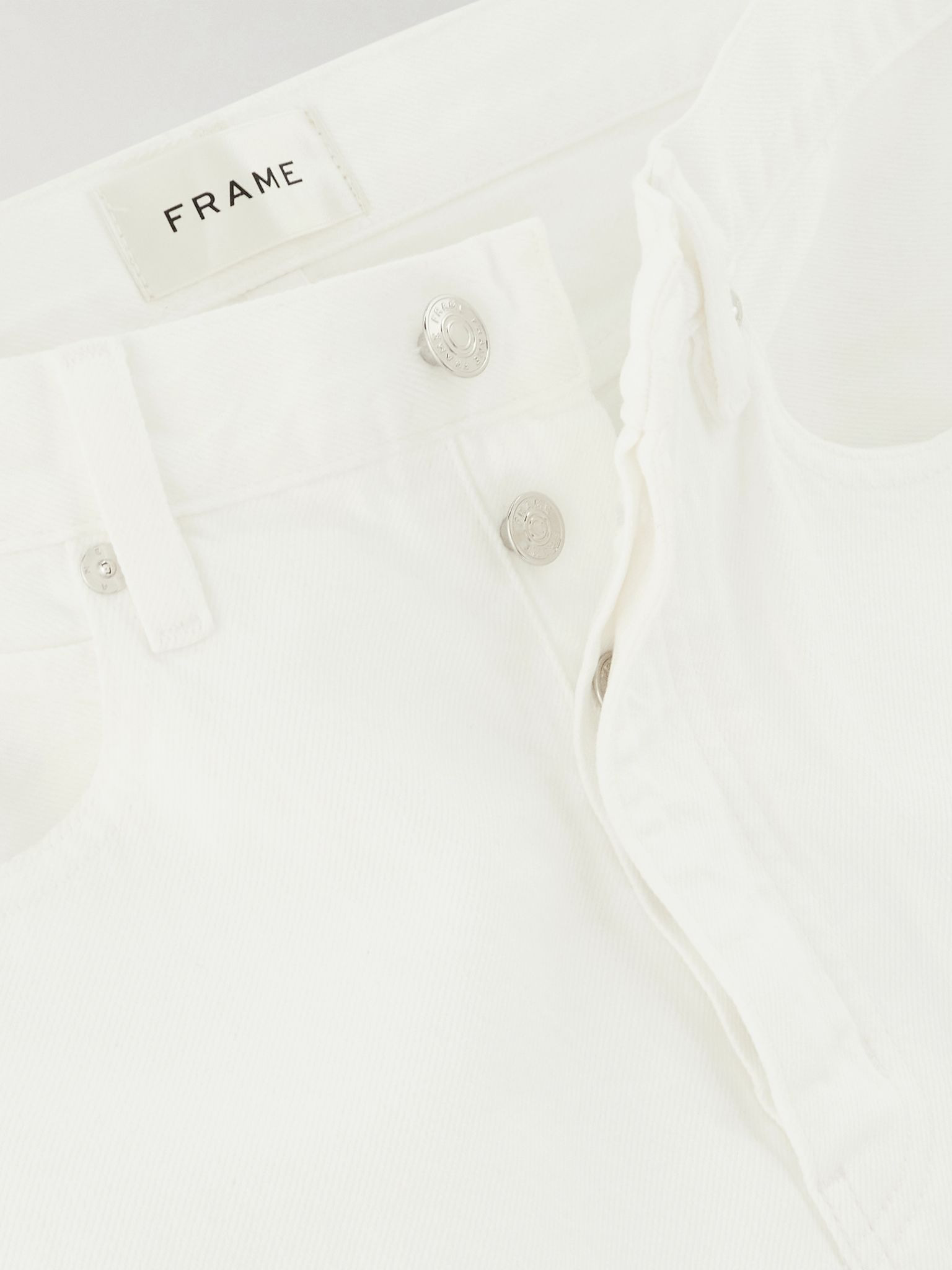 The Lax distressed mid-rise flared jeans White - 5