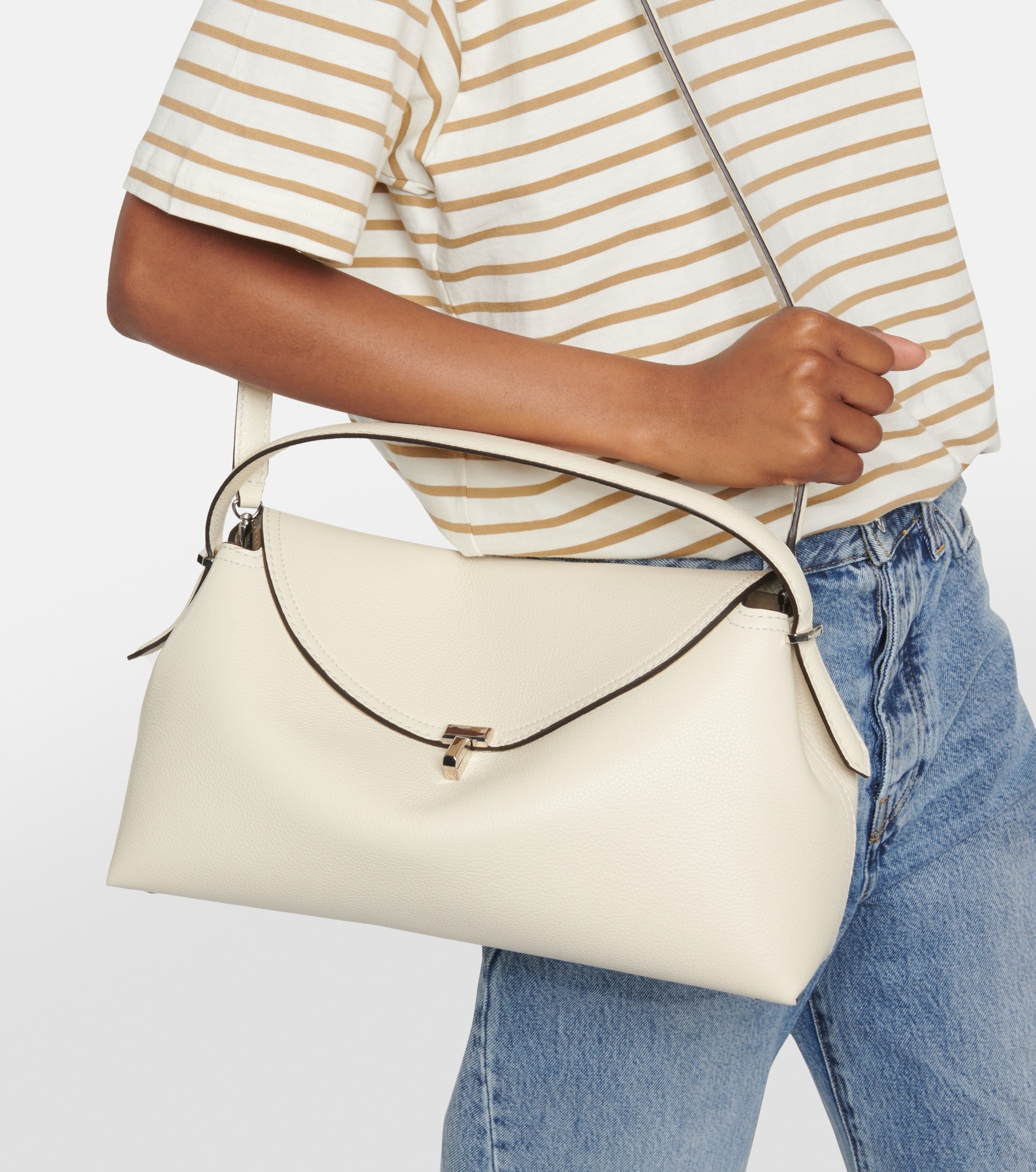 T-Lock Medium leather tote bag - 2