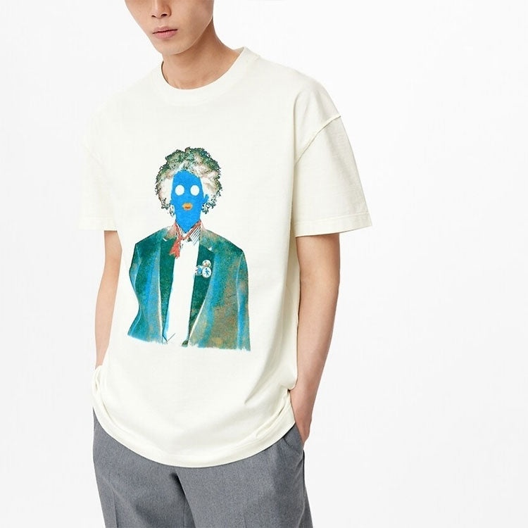 LOUIS VUITTON FW21 Neon Working Man Short Sleeve Men's White 1A970U - 3