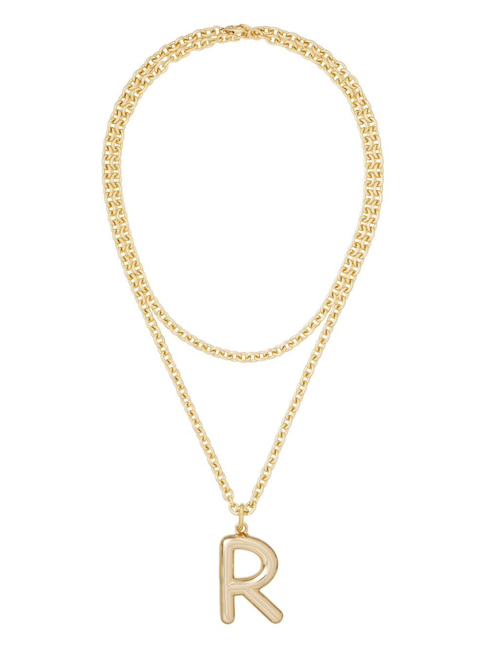 Big Puffy Initial necklace - 2