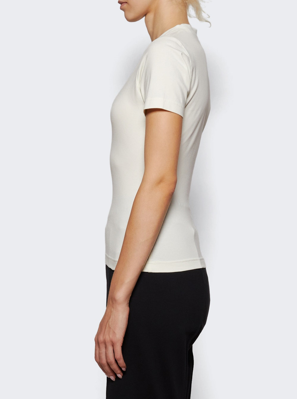 Fitted Logo T-shirt Ice White - 3
