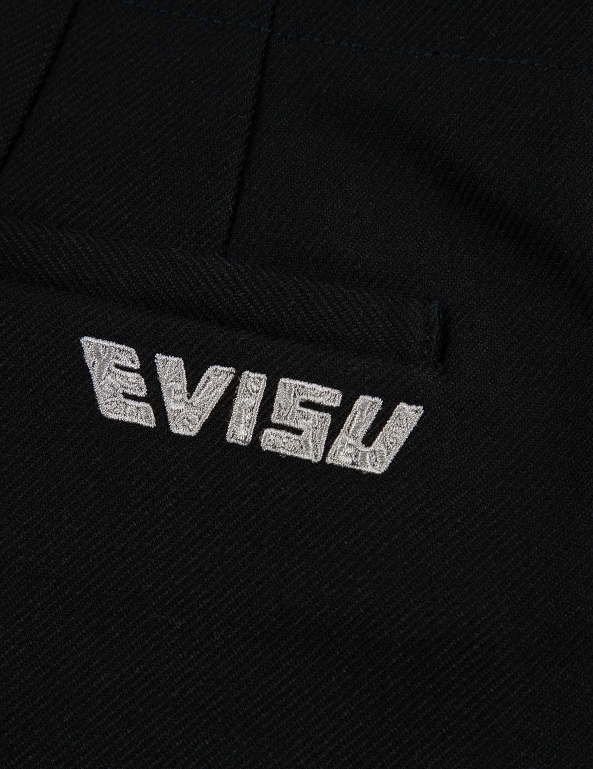 Seagull Embroidery Wool-mix Taper Pants - 8