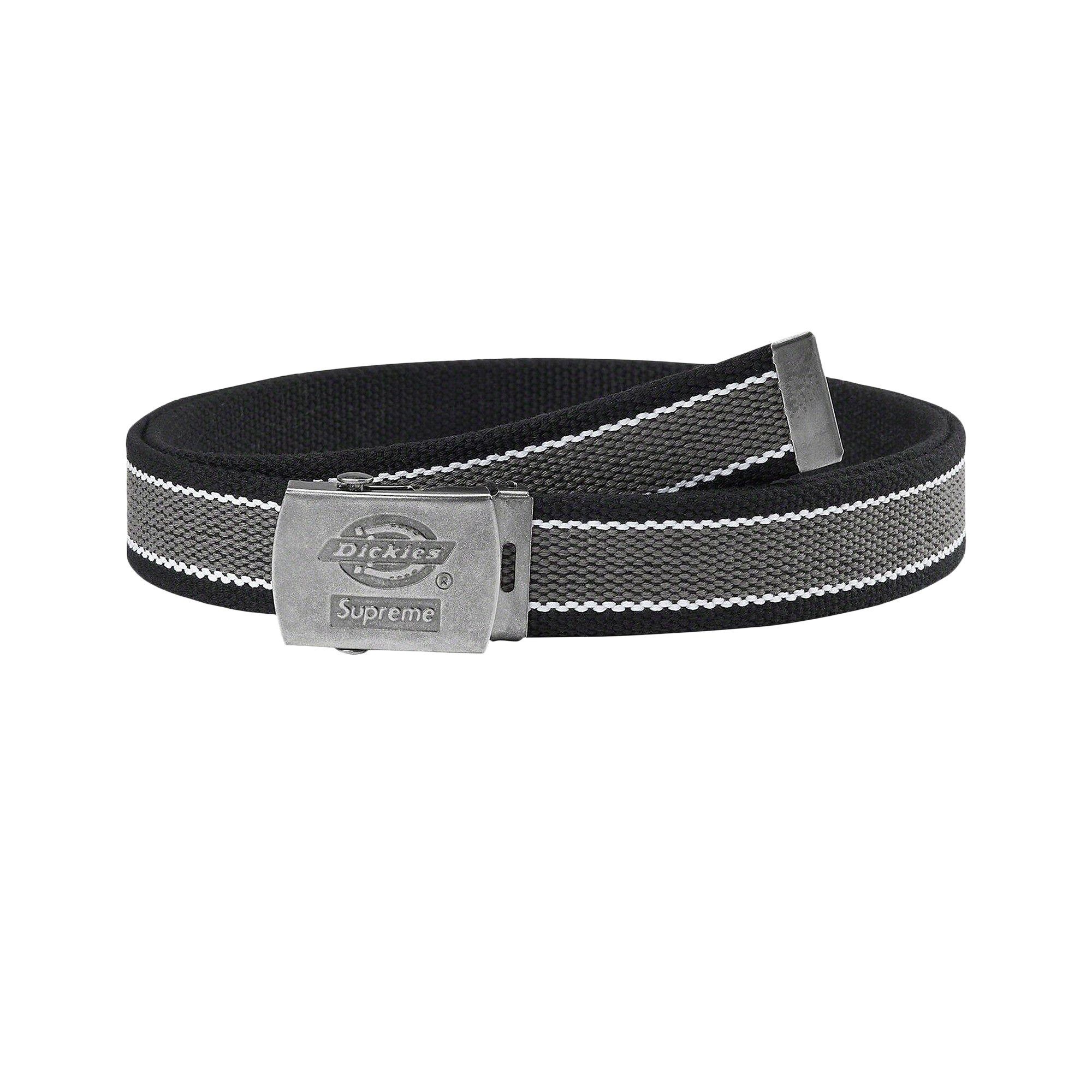 Supreme x Dickies Stripe Webbing Belt 'Black' - 1
