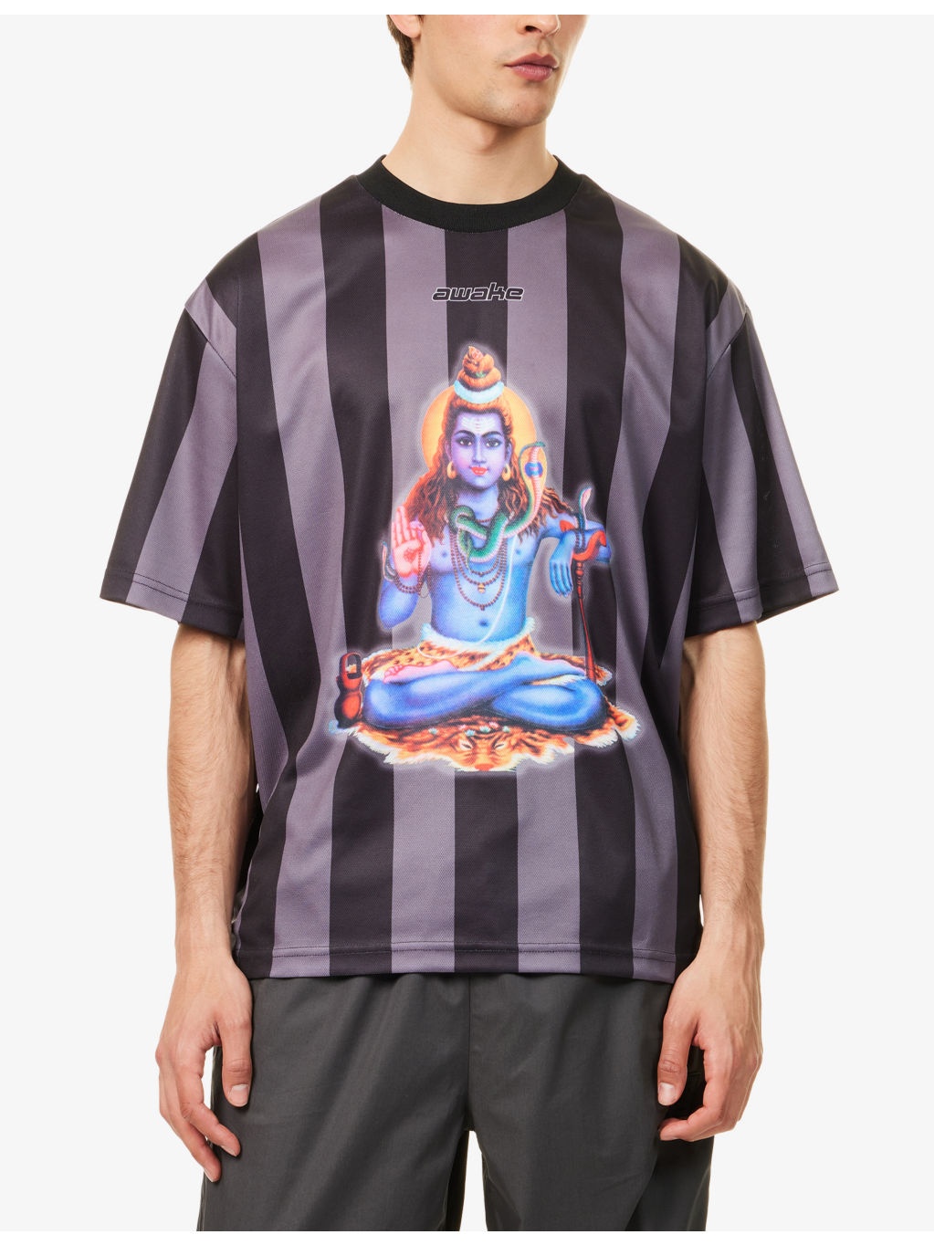 Soccer Striped Woven T-Shirt - 3