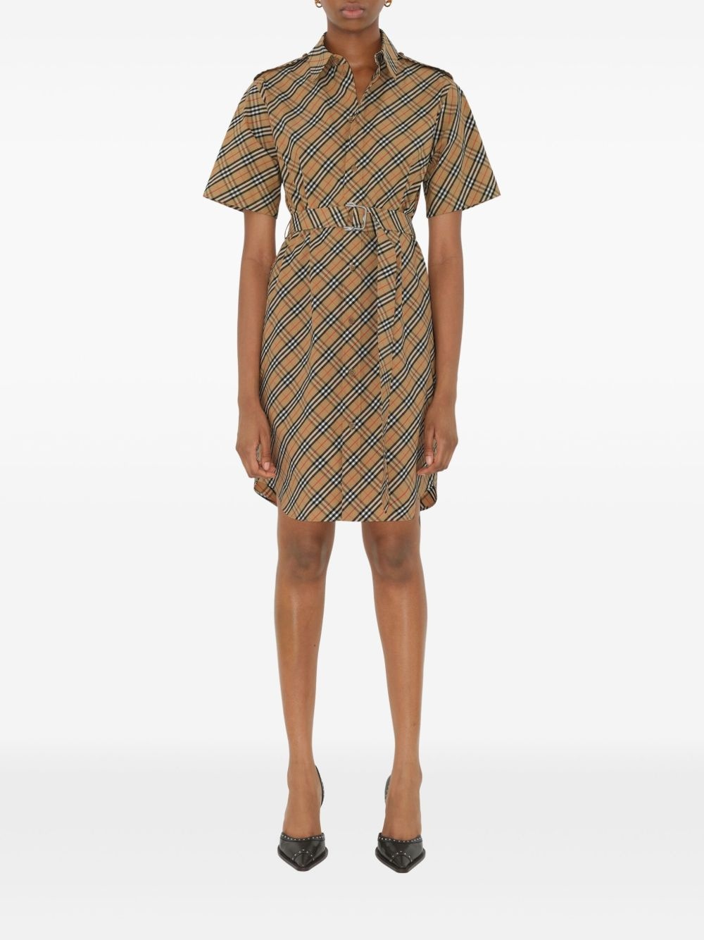 checked cotton dress - 2