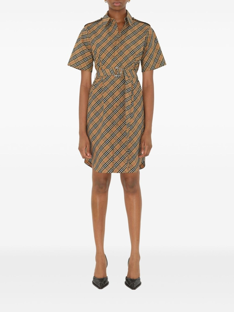 Burberry checked cotton dress outlook