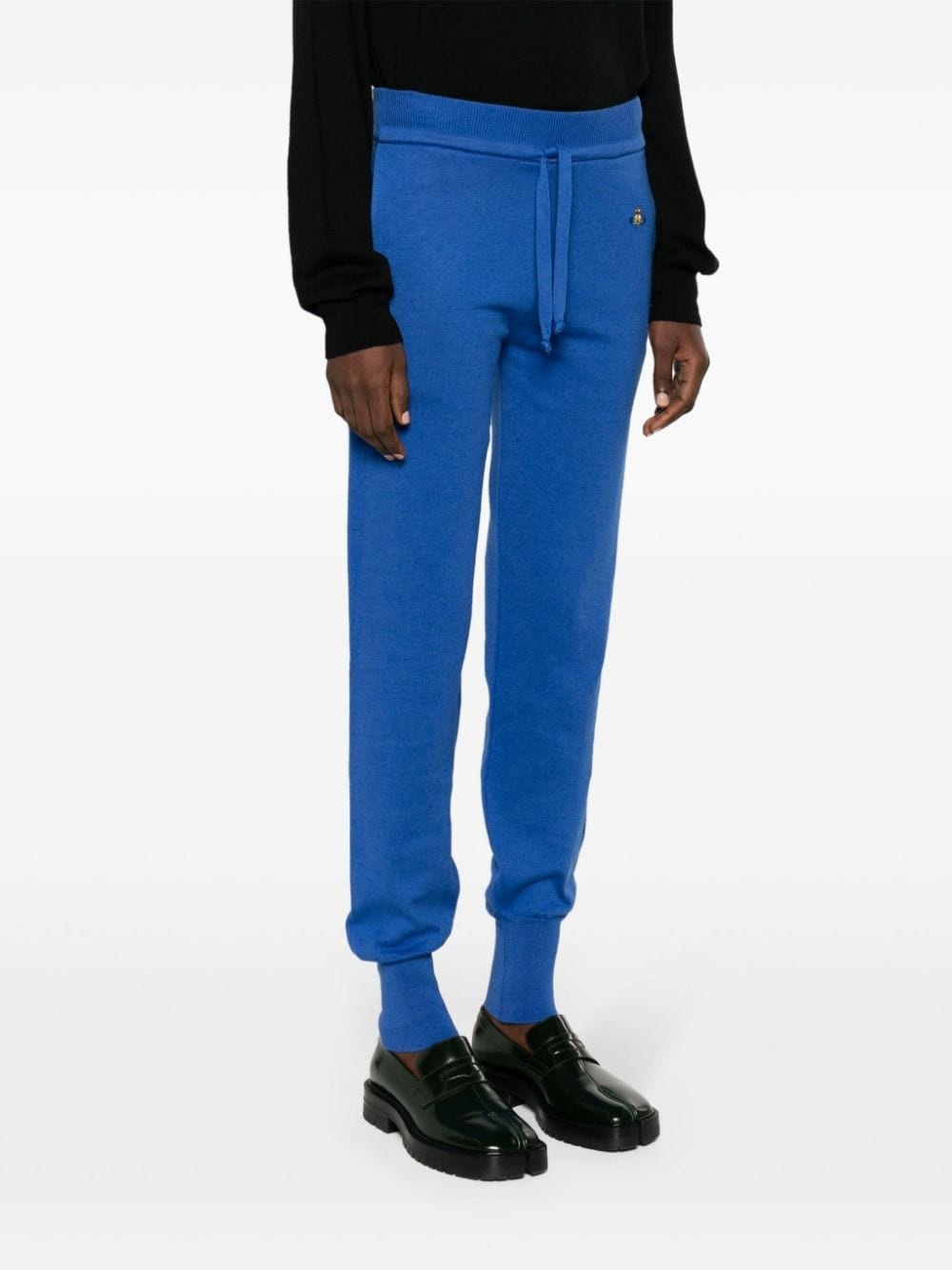 Ocean Orb-embroidered tapered trousers - 3