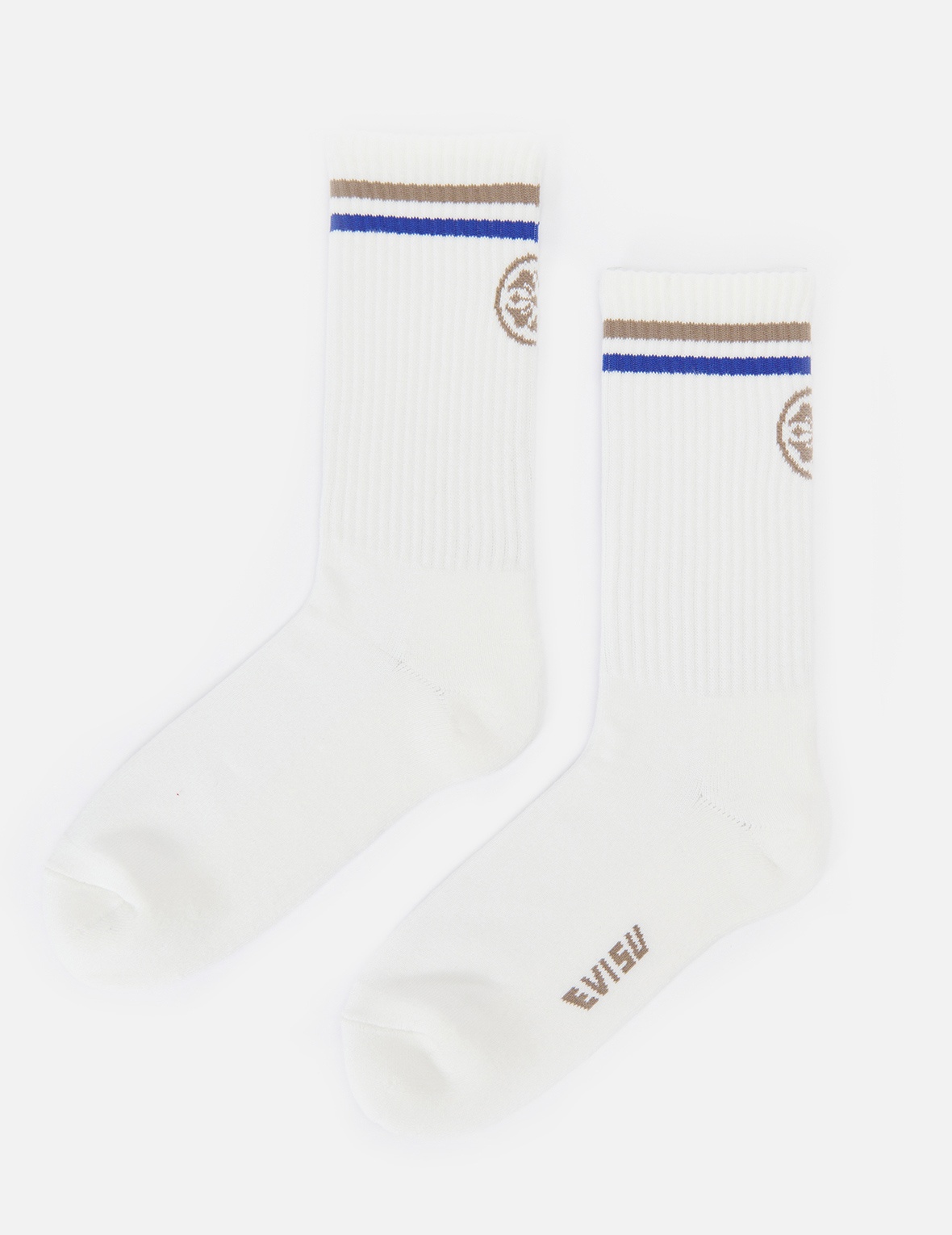 3-PACK KAMON AND STRIPE JACQUARD LONG SOCKS - 5