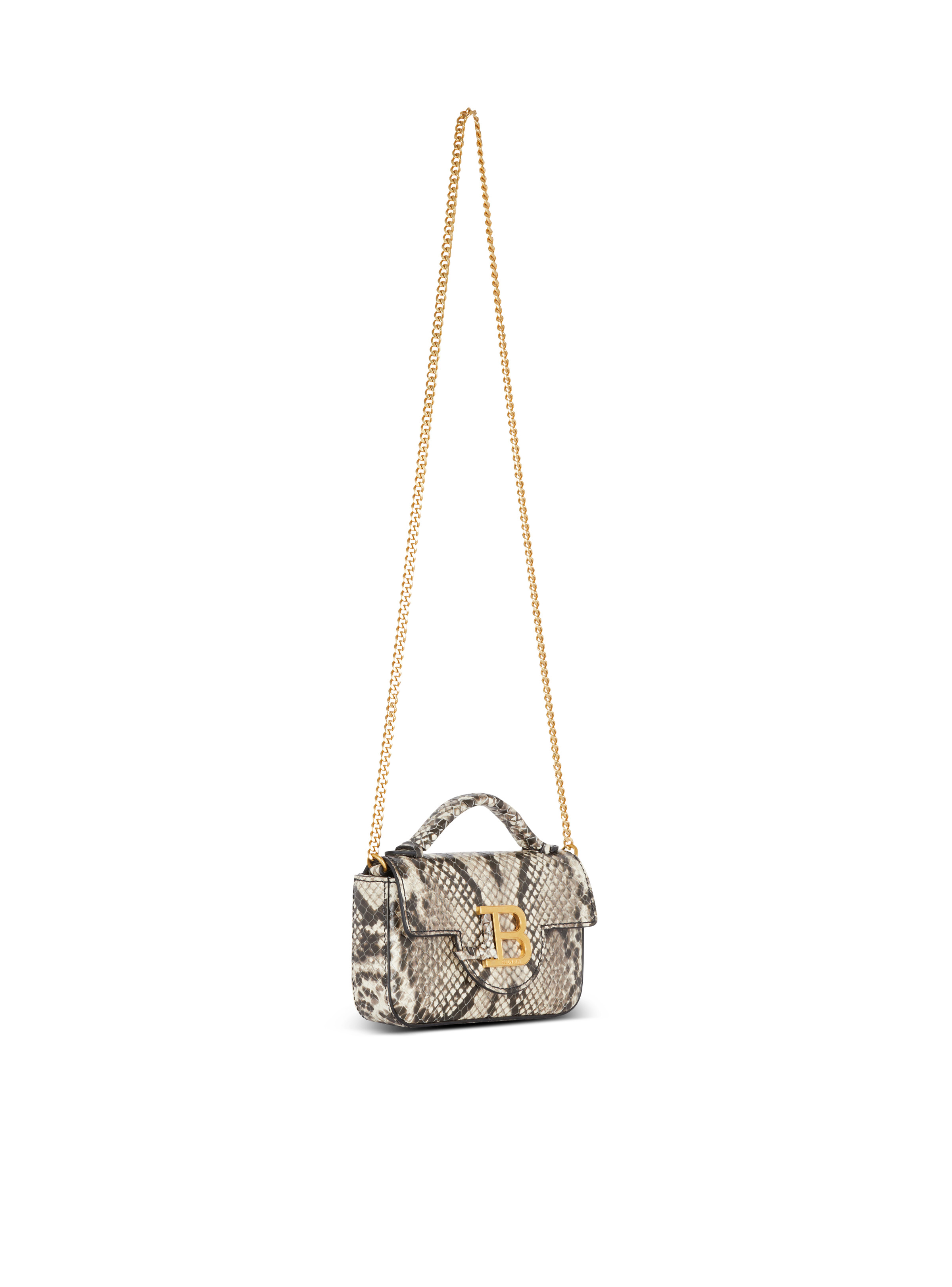 B-Buzz snakeskin-effect leather mini bag - 3