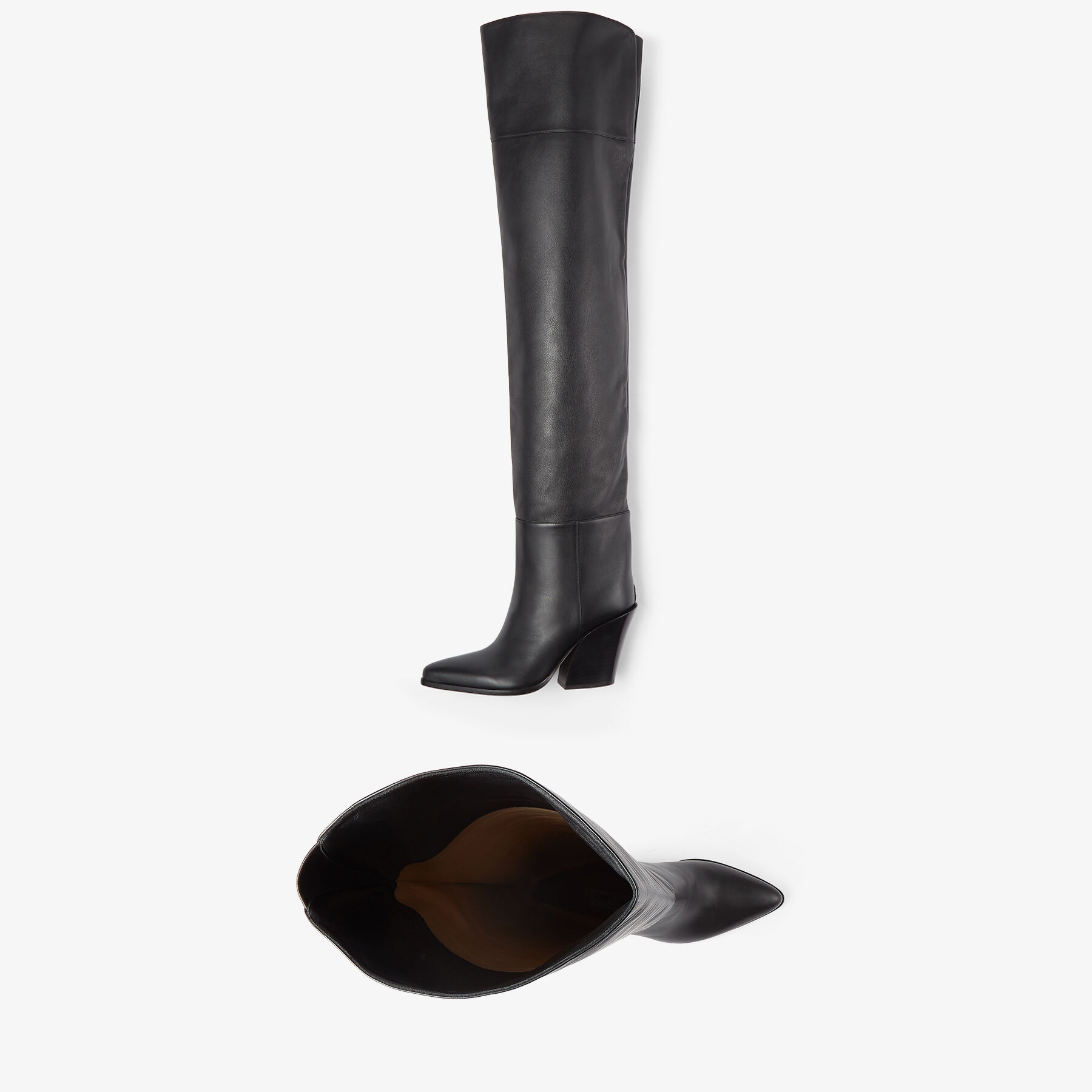 Maceo Over The Knee 85
Black Smooth Leather Over-The-Knee Boots - 4