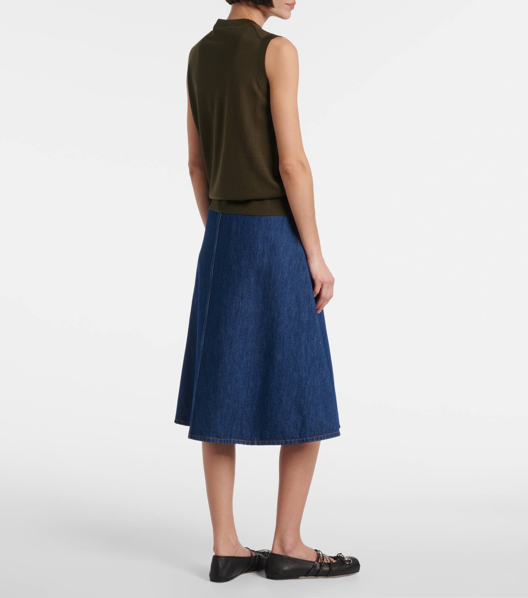 Cashmere and silk sweater vest - 3