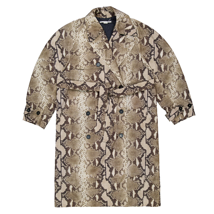 Stella Mccartney Python Print Trench Coat - 5