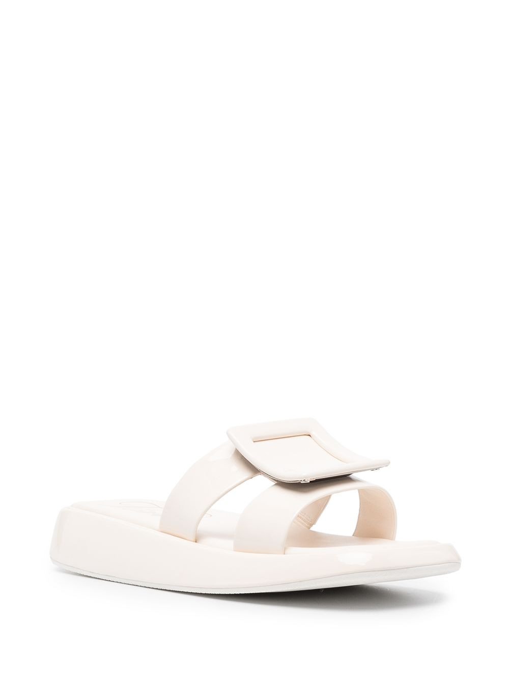 square front buckle sandals - 2
