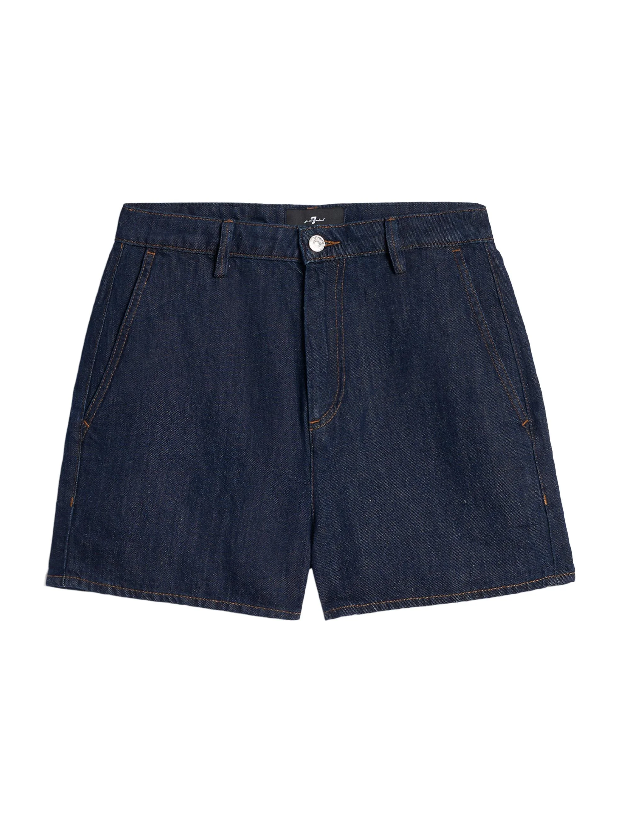 Women's Denim Trouser Shorts - Blossom - 1
