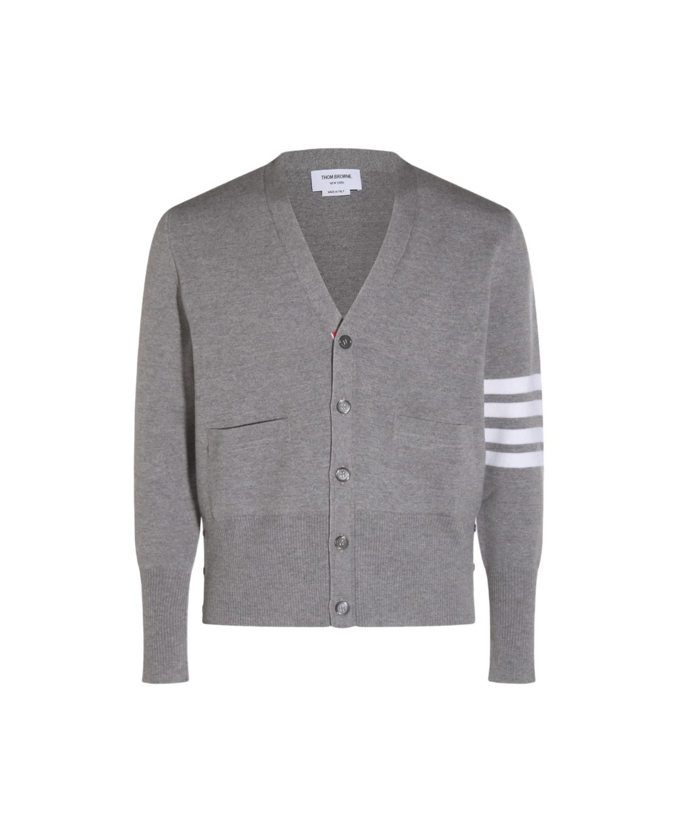 Grey Wool Knitwear - 1